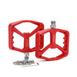 ENLEE F228 1pair Bicycle Nylon Pedals Mountain Bike Widened Riding Footrests(Red) - free shipping - PMc TechLife - Order now!