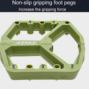 ENLEE F228 1pair Bicycle Nylon Pedals Mountain Bike Widened Riding Footrests(Red)