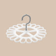 360 Degree Rotatable Sock Hanger With 20 Clips Round Laundry Drying Rack(White) - Shelf & Hooks by PMC TechLife | Online Shopping South Africa | PMC TechLife