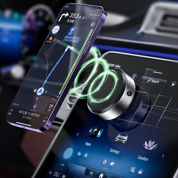 Magsafe Electric Suction Cup Magnetic Mobile Phone Car Navigation Holder(Black)