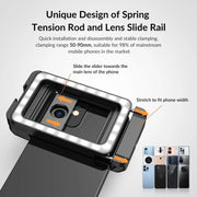 APEXEL  Multifunctional Fill Light Phone Clip With 1/4 Inch & M17 M37 Thread Tnterface APL-FL.23