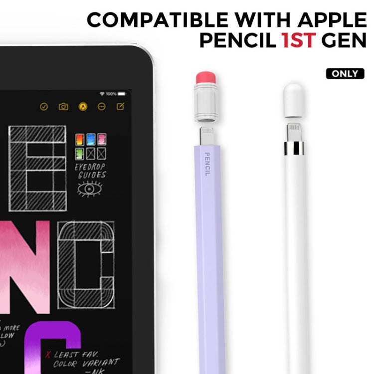 For Apple Pencil 1 AhaStyle PT180-1 Retro Stylus Protective Case Drop Proof Capacitive Pen Cover(Pink)