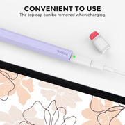 For Apple Pencil 1 AhaStyle PT180-1 Retro Stylus Protective Case Drop Proof Capacitive Pen Cover(Purple)