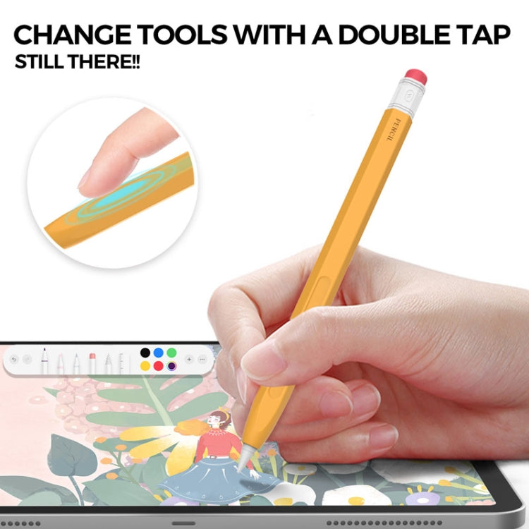 For Apple Pencil 2 AhaStyle PT180-2 Retro Stylus Protective Case Drop Proof Capacitive Pen Cover(Purple)
