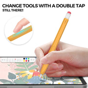 For Apple Pencil 2 AhaStyle PT180-2 Retro Stylus Protective Case Drop Proof Capacitive Pen Cover(Purple)