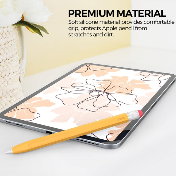 For Apple Pencil 2 AhaStyle PT180-2 Retro Stylus Protective Case Drop Proof Capacitive Pen Cover(Pink)