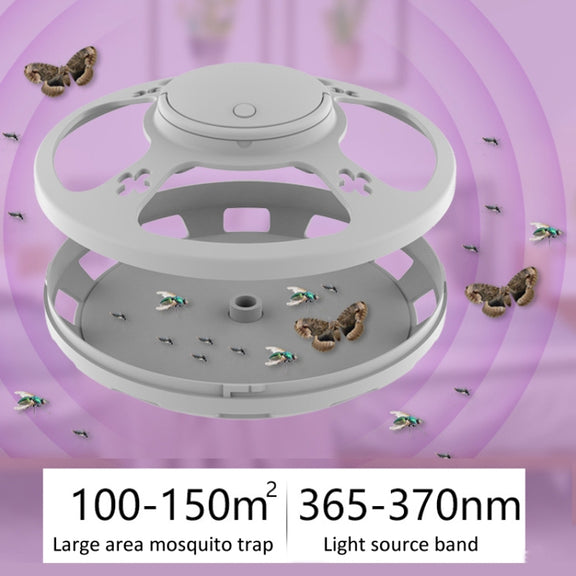 Flea Fly Mosquito Trap Cockroach House with Warm And Purple Light(Black)