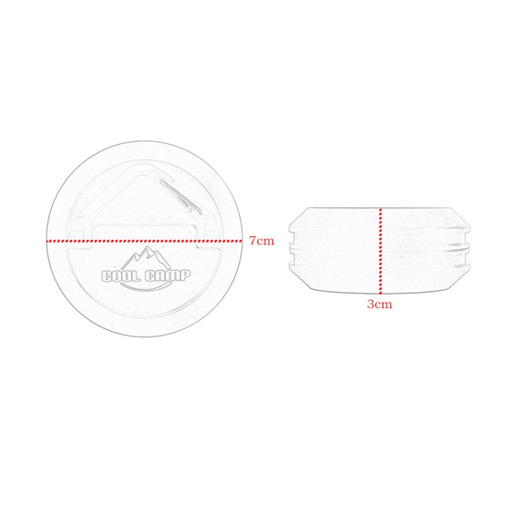 COOL CAMP CF-A208 Outdoor Open Camp Magnetic Hook Tent Skywalf Capital Camping Fixed Car Camp Light Hanging(Black)