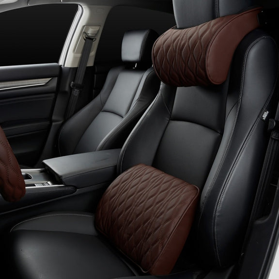 Car Seat Memory Foam Support Cushion, Color: Coffee Headrest