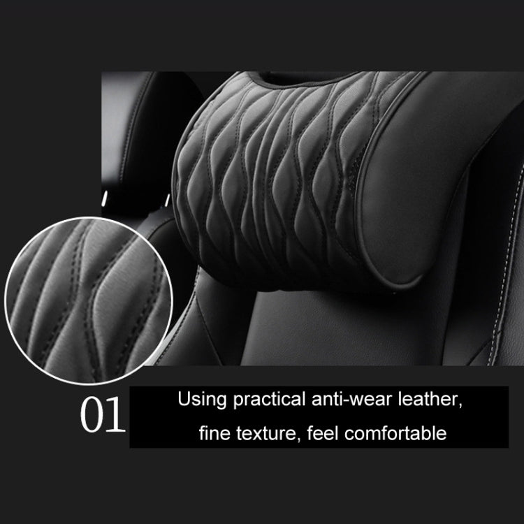 Car Seat Memory Foam Support Cushion, Color: Coffee Headrest
