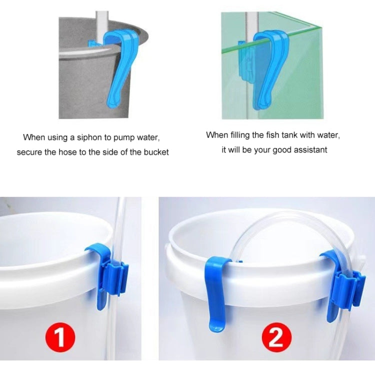 5pcs Multifunctional Fish Tank Aquarium Water Pipe Fixing Clip(Black)