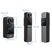 4K/30FPS 5G/2.4G HD Night Video Outdoor Water-resistant Riding Record Thumb Camera, Spec: Standard Black