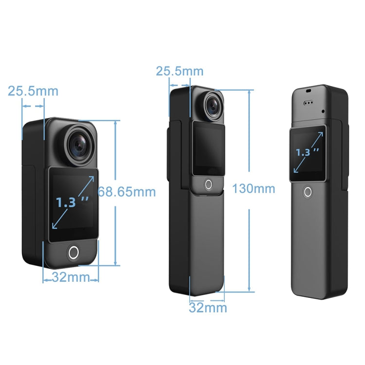 4K/30FPS 5G/2.4G HD Night Video Outdoor Water-resistant Riding Record Thumb Camera, Spec: Standard Black