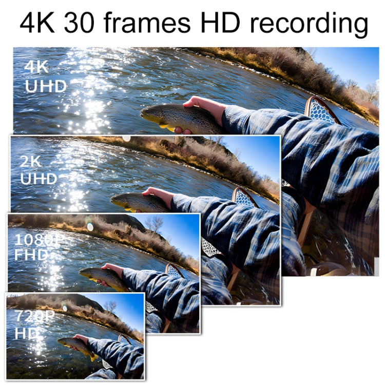 4K/30FPS 5G/2.4G HD Night Video Outdoor Water-resistant Riding Record Thumb Camera, Spec: Standard White