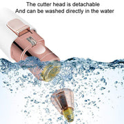2 In 1 Electrical Eyebrow Trimmer Ladies Shaver Eyebrow Shapers, Model: USB Charging White