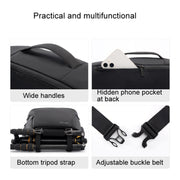 Cwatcun D105 Large Multi-functional Camera Waist Pack Simple and Lightweight Microslr Camera Bag Casual Water-resistant Storage Bag