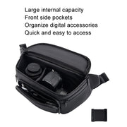 Cwatcun D105 Large Multi-functional Camera Waist Pack Simple and Lightweight Microslr Camera Bag Casual Water-resistant Storage Bag