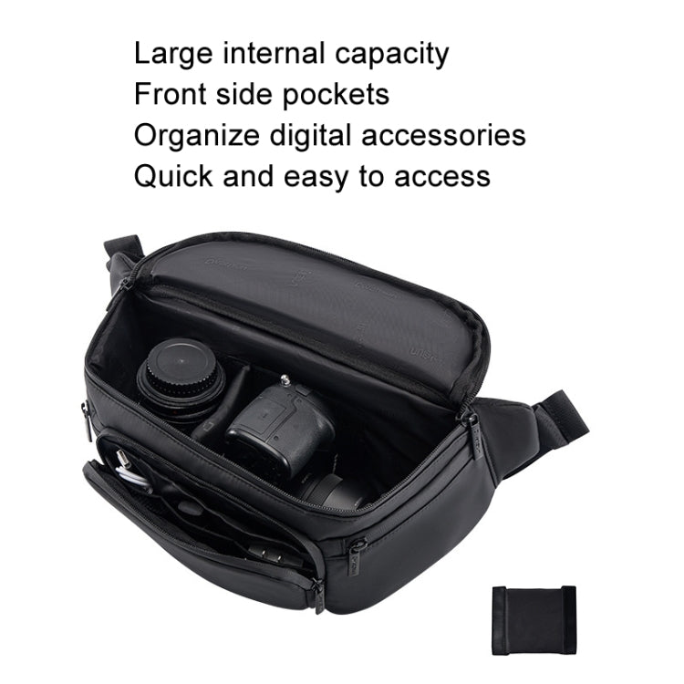 Cwatcun D105 Large Multi-functional Camera Waist Pack Simple and Lightweight Microslr Camera Bag Casual Water-resistant Storage Bag