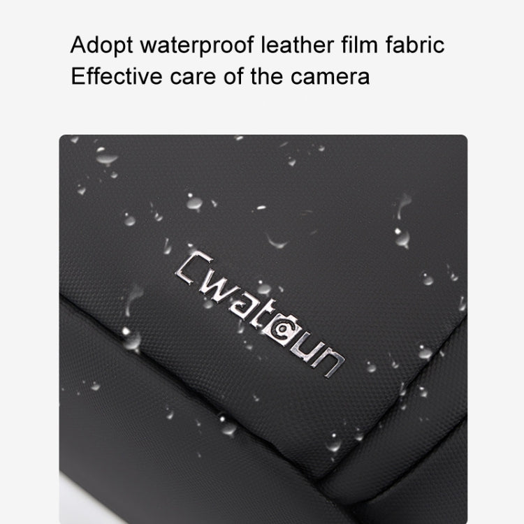Cwatcun D105 Large Multi-functional Camera Waist Pack Simple and Lightweight Microslr Camera Bag Casual Water-resistant Storage Bag