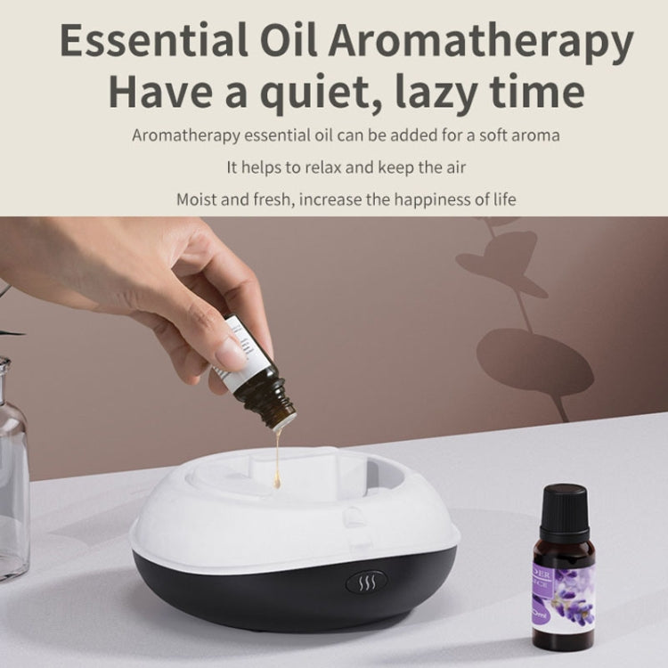 SD13 200ML Car USB Flame Aromatherapy Diffuser Home LED Night Light Silent Mist Humidifier(Black)