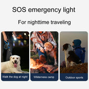 Portable Dog Poop Picker Pet Waste Bag Dispenser With LED Light(White)