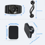 Double-headed 360 Degree Car Magnetic Mobile Phone Navigation Holder(Red)