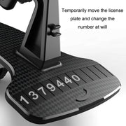 Magnetic Mobile Phone Car Holder Dashboard Parking Number Plate(X1+C1 Black)