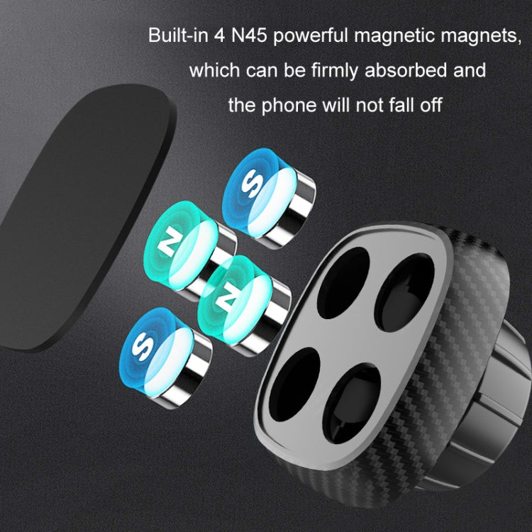 Magnetic Mobile Phone Car Holder Dashboard Parking Number Plate(X1+C1 Black)