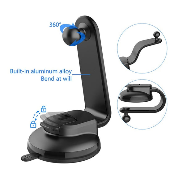 Car Dashboard Suction Cup Double Chuck Mobile Phone Holder(CP-T1)