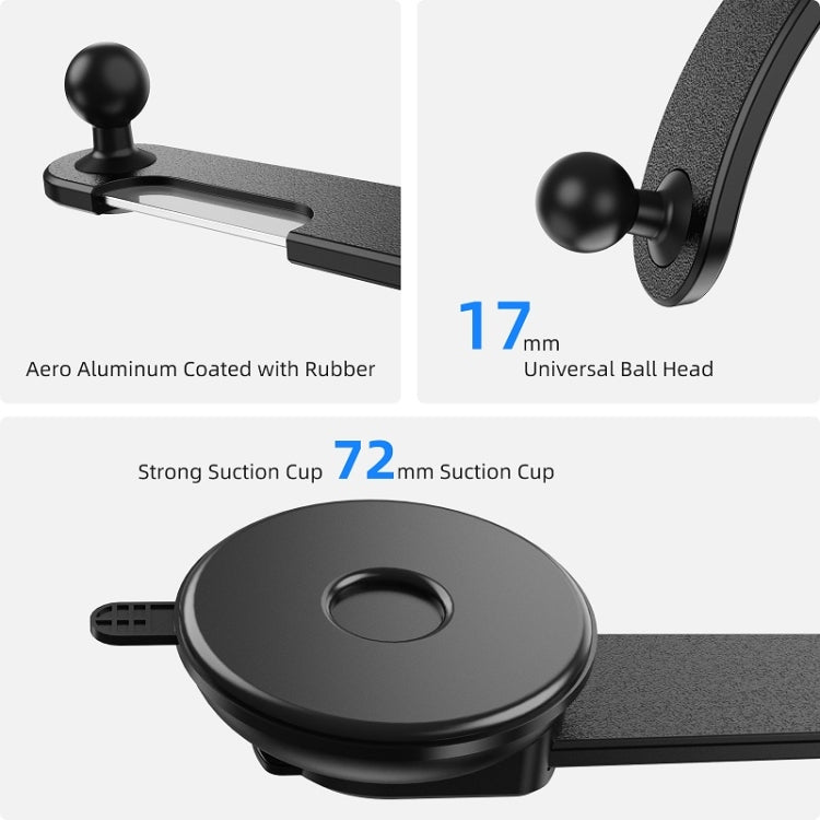 Car Dashboard Suction Cup Double Chuck Mobile Phone Holder(CP-T1)