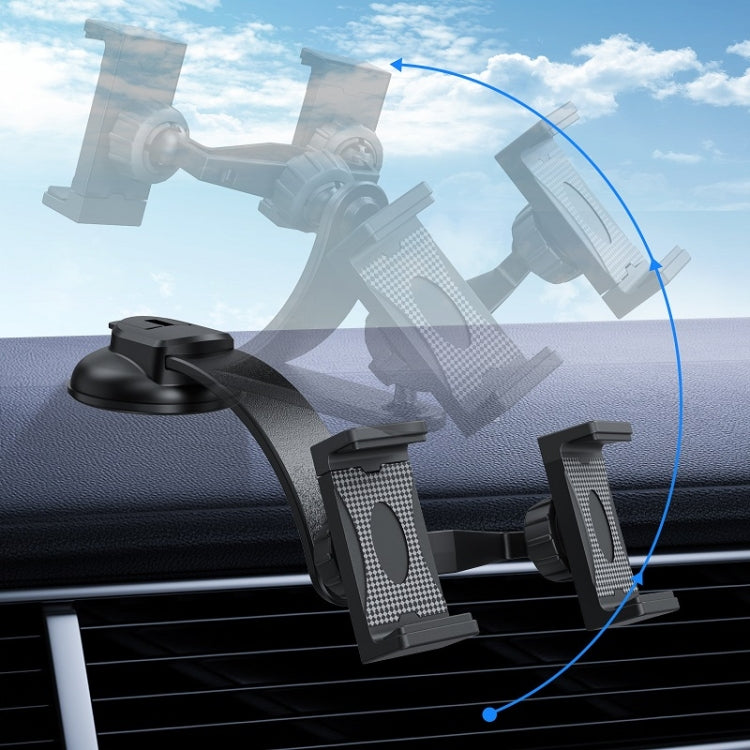Car Dashboard Suction Cup Double Chuck Mobile Phone Holder(CP-T1)