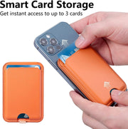 For IPhone 15 / 14 / 13 Series MagSafe Wallet Card Holder With Adjustable Stand(Black)