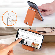 For IPhone 15 / 14 / 13 Series MagSafe Wallet Card Holder With Adjustable Stand(Black)