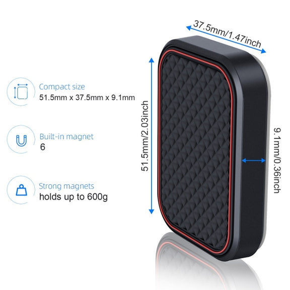 Flat Adhesive Magnetic Car Mobile Phone Navigation Holder(Red)