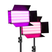 640+95 LEDs RGB Adjustable Live Shooting Fill Light Phone SLR Photography Lamp, EU Plug, Spec: 14 inch