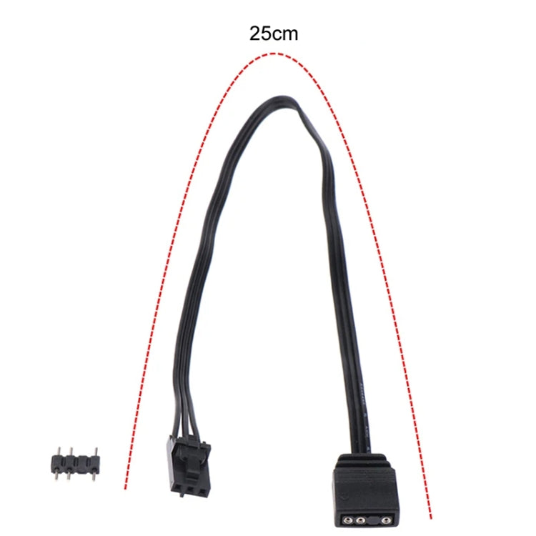 4Pin For Pirate Ship Controller Adapter Cable QL LL120 ICUE Divine Light Synchronization(25cm)