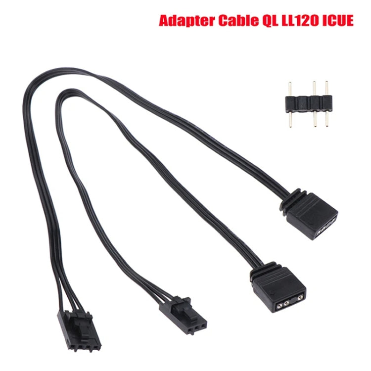 3Pin For Pirate Ship Controller Adapter Cable QL LL120 ICUE Divine Light Synchronization(25cm)