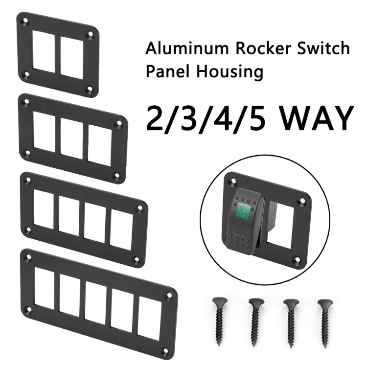 Road Aluminum Rocker Switch Panel Housing Bracket for Narva Type Boats Automotive Switch Parts, Specification: 4 Holes