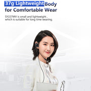 SOYTO SY227 Single-side Operator Ear Hook Headset Corded Computer Headset, Interfaces: Separation USB Wire Control
