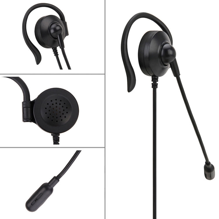 SOYTO SY227 Single-side Operator Ear Hook Headset Corded Computer Headset, Interfaces: Separation USB Wire Control