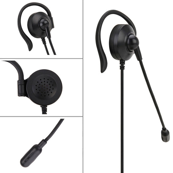 SOYTO SY227 Single-side Operator Ear Hook Headset Corded Computer Headset, Interfaces: Separation USB Wire Control