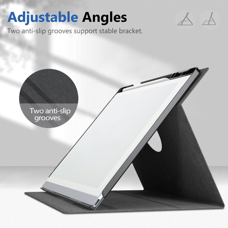 For ReMarkable 2 10.3 Inch 2020 Paper Tablet Case Multi-Viewing Adjustable Folding Book Folio Cover(Grey)