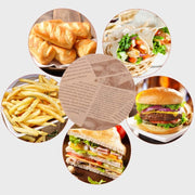 500sheets /Pack Deli Greaseproof Paper Baking Wrapping Paper Food Basket Liners Paper 30 x 30cm White