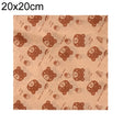 100sheets /Pack Bear Pattern Greaseproof Paper Baking Wrapping Paper Food Basket Liners Paper 20x20cm - Retail Packaging by PMc TechLife | Online Shopping South Africa | PMc TechLife | Buy Now Pay Later Mobicred