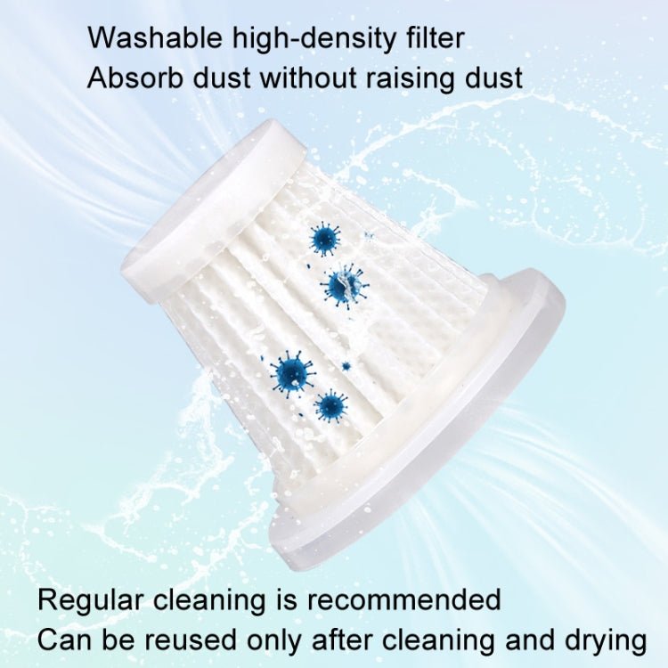 Car Vacuum Cleaner Large Suction Power Wireless Pump Inflatable Blower Handheld Small Vacuum Cleaner, Style: Brush 200W+2 Filters+Storage Bag (White)