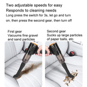 Car Vacuum Cleaner Large Suction Power Wireless Pump Inflatable Blower Handheld Small Vacuum Cleaner, Style: Brush 200W+2 Filters+Storage Bag (White)