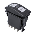 12V Car Modified Far Near Light Self-Locking Waterproof Switch(Black) - Car Switches by PMC TechLife | Online Shopping South Africa | PMC TechLife | Buy Now Pay Later Mobicred