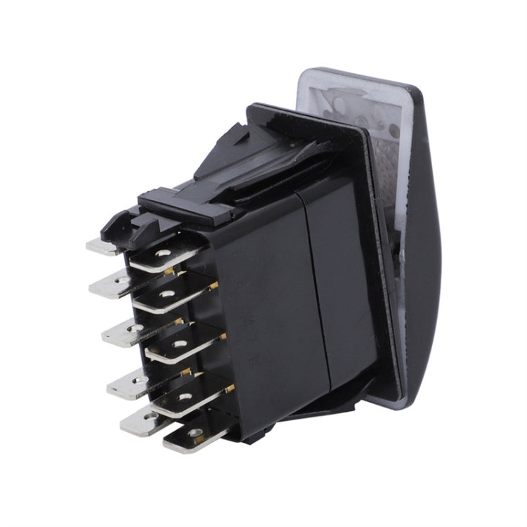 12V Car Modified Far Near Light Self-Locking Water-resistant Switch(Black)