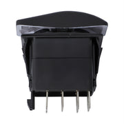 12V Car Modified Far Near Light Self-Locking Water-resistant Switch(Black)