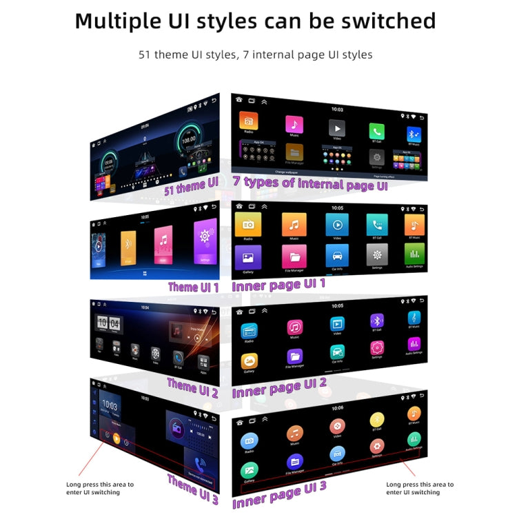 Car Universal Radio Wireless Bluetooth Hands-Free Android Navigation, Memory: 2+64G